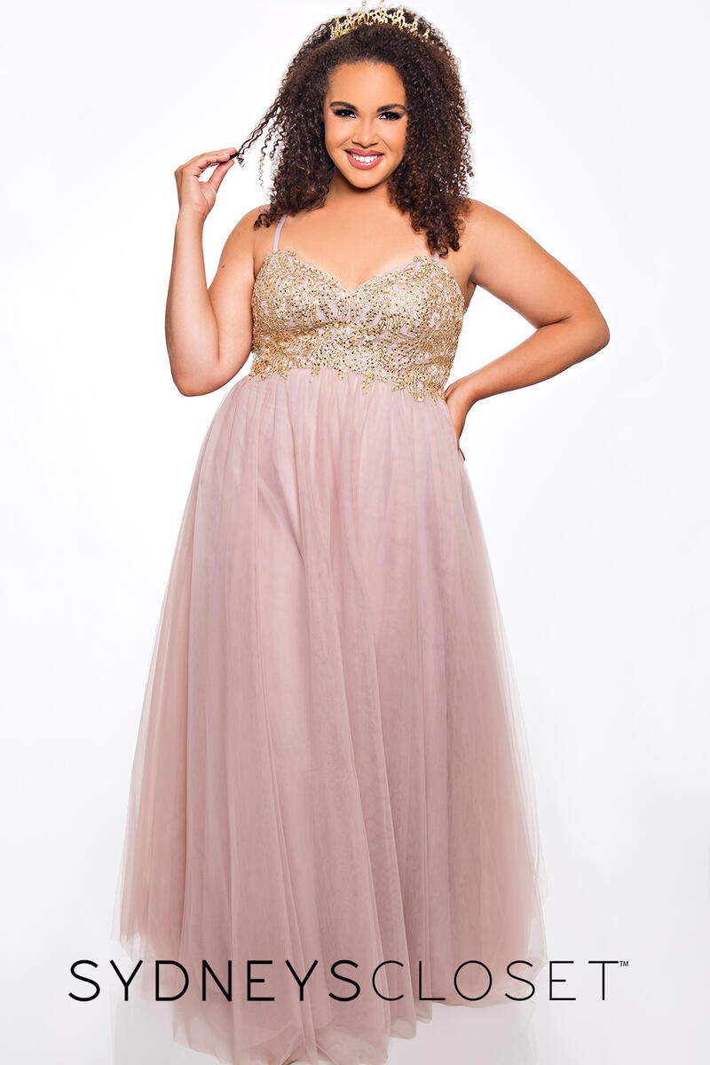 Sydney's Closet Plus Size Prom SC7309 Prom Gowns, Wedding Gowns and Wear - Celestial Brides