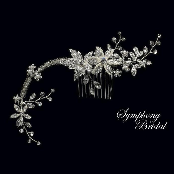 Symphony Bridal Hair Combs  CB1134