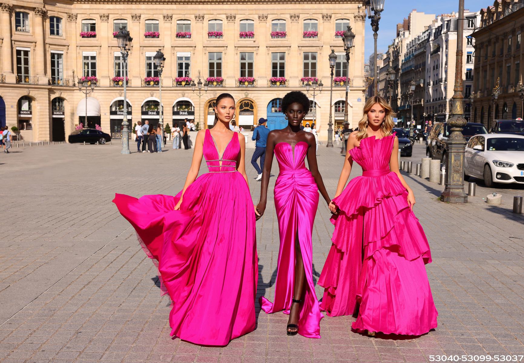 tarik ediz pink dress 53040 RG2 by Tarik Ediz