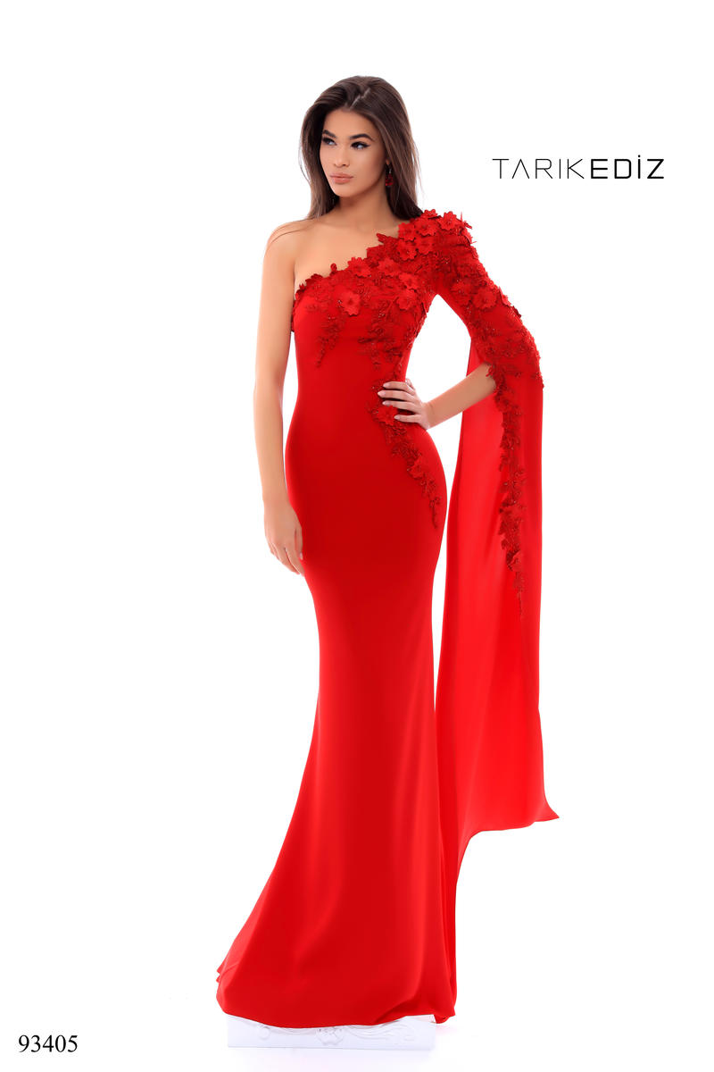 tarik ediz red gown