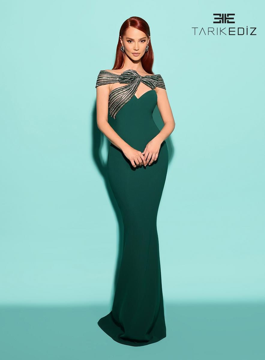 tarik ediz emerald green dress Tarik Ediz 92441 Dress