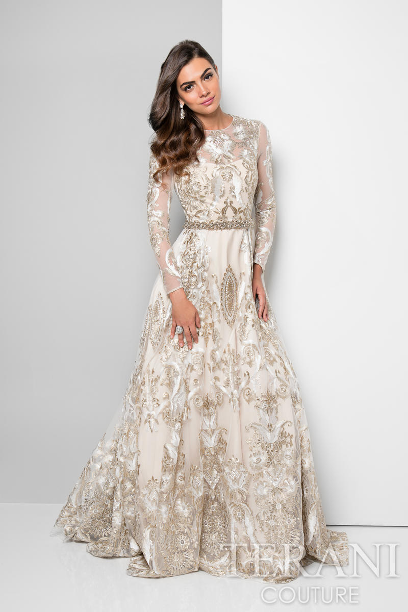 terani couture white dress