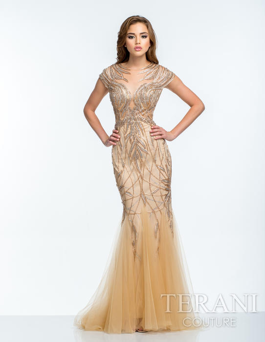 terani couture gold dress