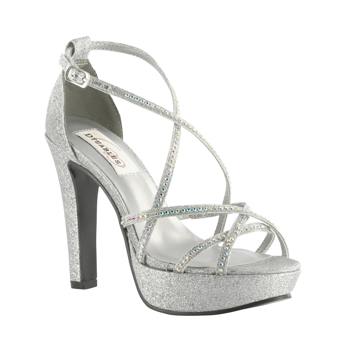 Quinceanera Shoes Heels Silver