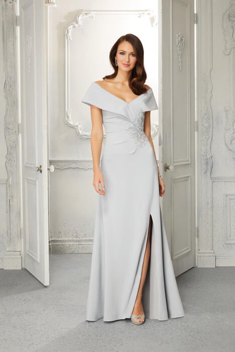 MGNY for Morilee - Off The Shoulder Satin Gown