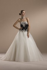 Image of Sincerity Bridal 3551  ivory/black size 